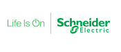 Logotipo da Schneider Electric Com o slogan Life Is On.