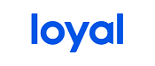 一個藍色標誌，其上有「loyal」這個字。