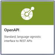 Schermopname van het maken van een API op basis van een OpenAPI-specificatie in de portal.