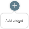 Schermopname van het pictogram Widget toevoegen in de ontwikkelaarsportal.