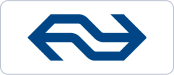 Et blåt og hvidt logo for Nederlandse Spoorwegen