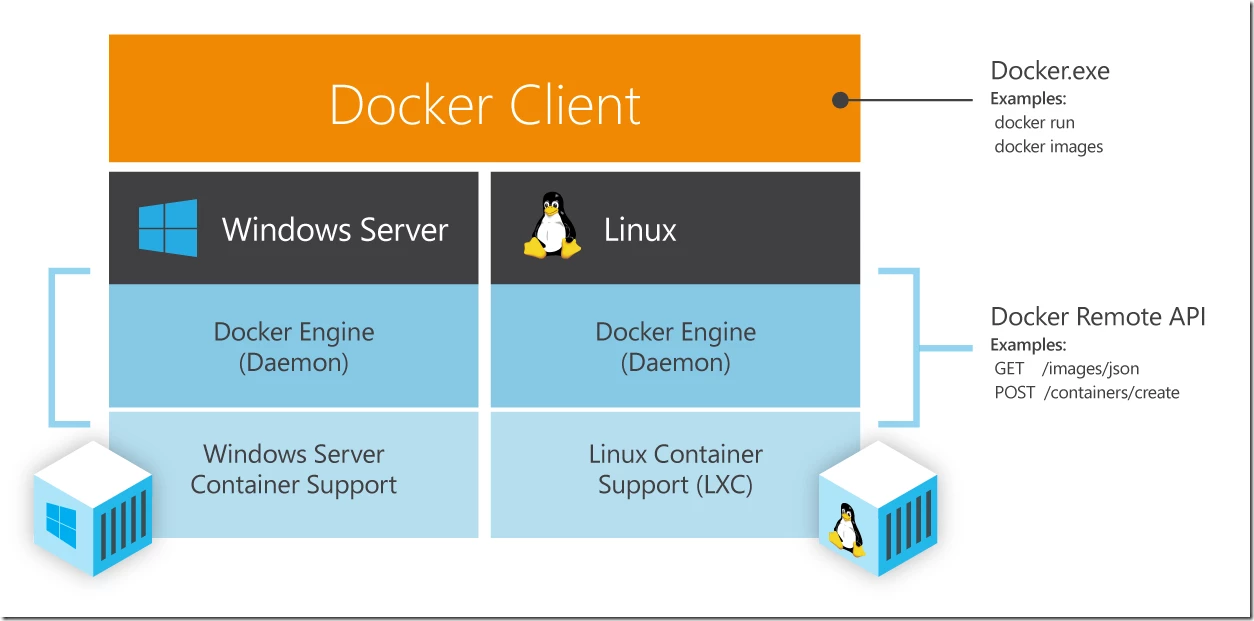 DockerWithWindowsSrvAndLinux