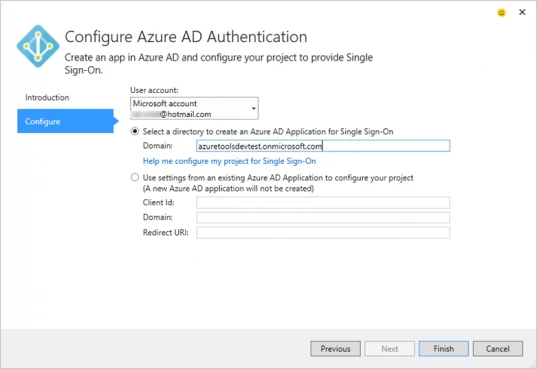 Configure Azure AD Authentication