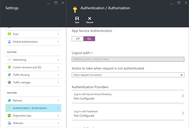Expanding App Service Authentication/Authorization | Microsoft Azure Blog