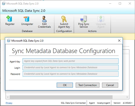 Sync Metadata Database Configuration