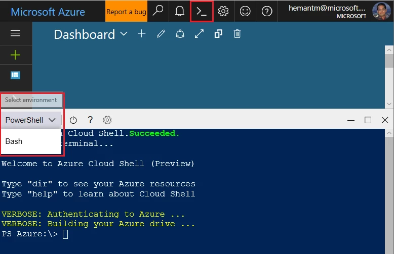 PowerShell-In-CloudShell