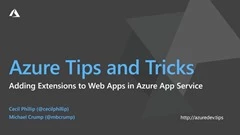 How to work with extensions in Azure App Service thumbnail