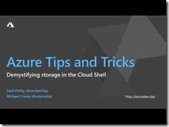 Thumbnail for Azure Tips and Tricks: How the Azure Cloud Shell uses storage video