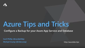 How to configure a backup for your Azure App Service thumbnail