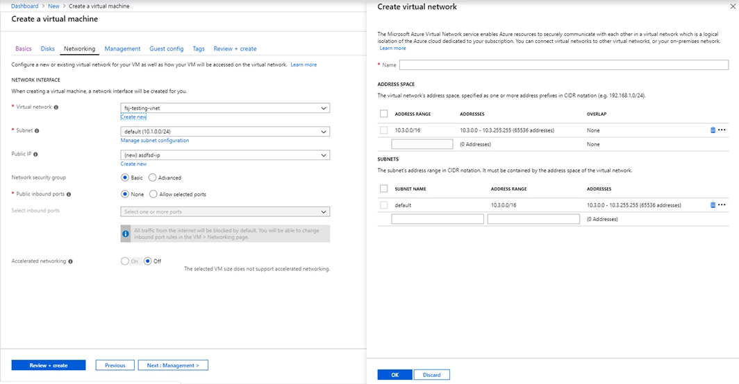 Create a virtual machine