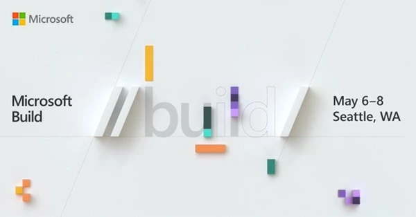 Promotional graphic for the Microsoft Build event