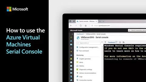 Thumbnail from How to use the Azure Virtual Machines Serial Console on YouTube