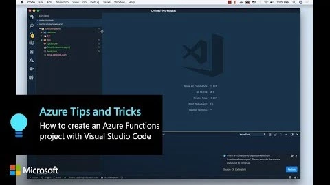 Thumbnail from How to create an Azure Functions project with Visual Studio Code