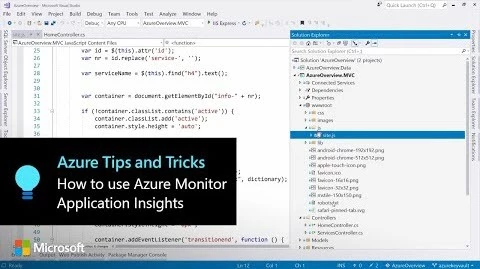Thumbnail from How to use Azure Monitor Application Insights to recordcustom events by Azure Tips and Tricks