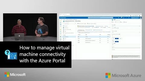 Thumbnail from Azure Portal Series: How to manage virtual machine connectivity with the Azure Portal on YouTube