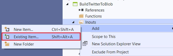 An image showing how to organize the inputs, outputs, and functions in a standalone folder