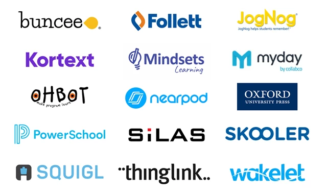 Logos of businesses embedding Immersive Reader into their apps