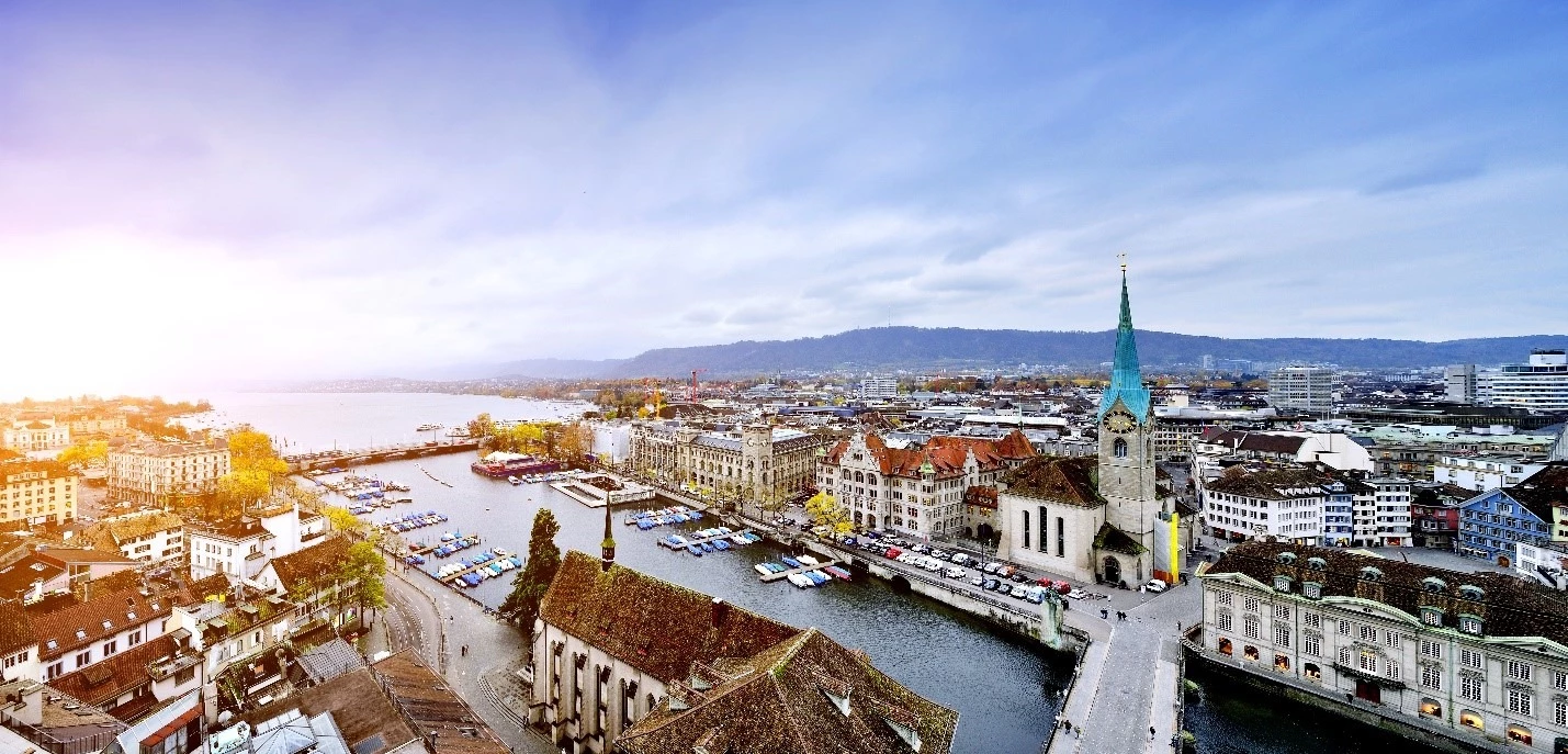 Cityscape of Zurich, Switzerland