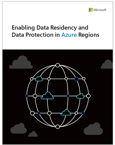 Cover of the Enabling Data Residency and Data Protection in Azure Regions white paper.