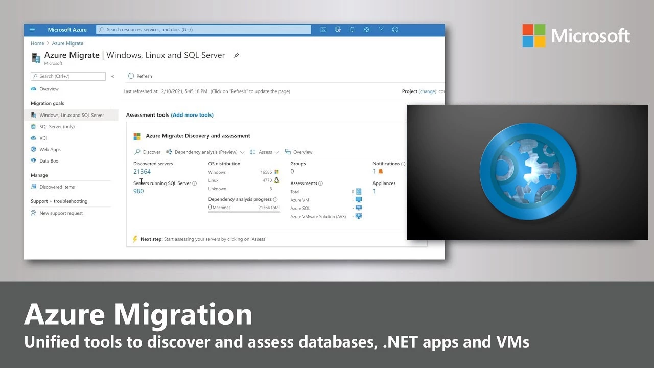 New unified tools for discovering and assessing SQL databases, .NET apps and VMs â€“ Microsoft Mechanics video