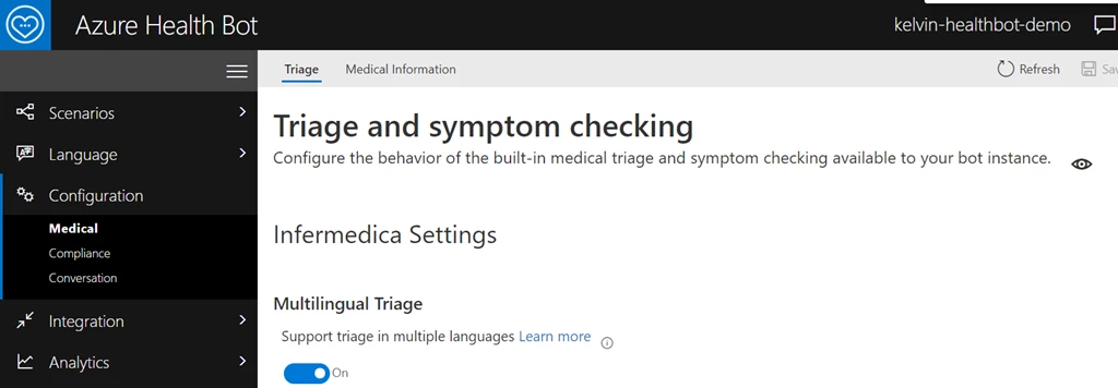 Azure Health Bot symptom checker offers multilingual support
