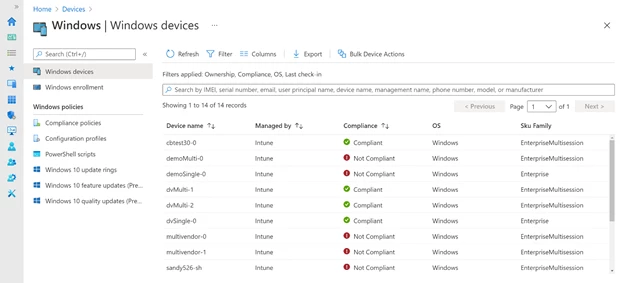 Windows 10 Enterprise multi-session VMs in the MEM admin center 