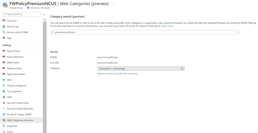 Web Category Search screenshot