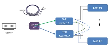  Dual ToR support through smart cable and SONiC switches.