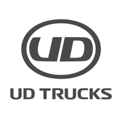 Logo of the letters UD within a circle with UD Trucks in text below.