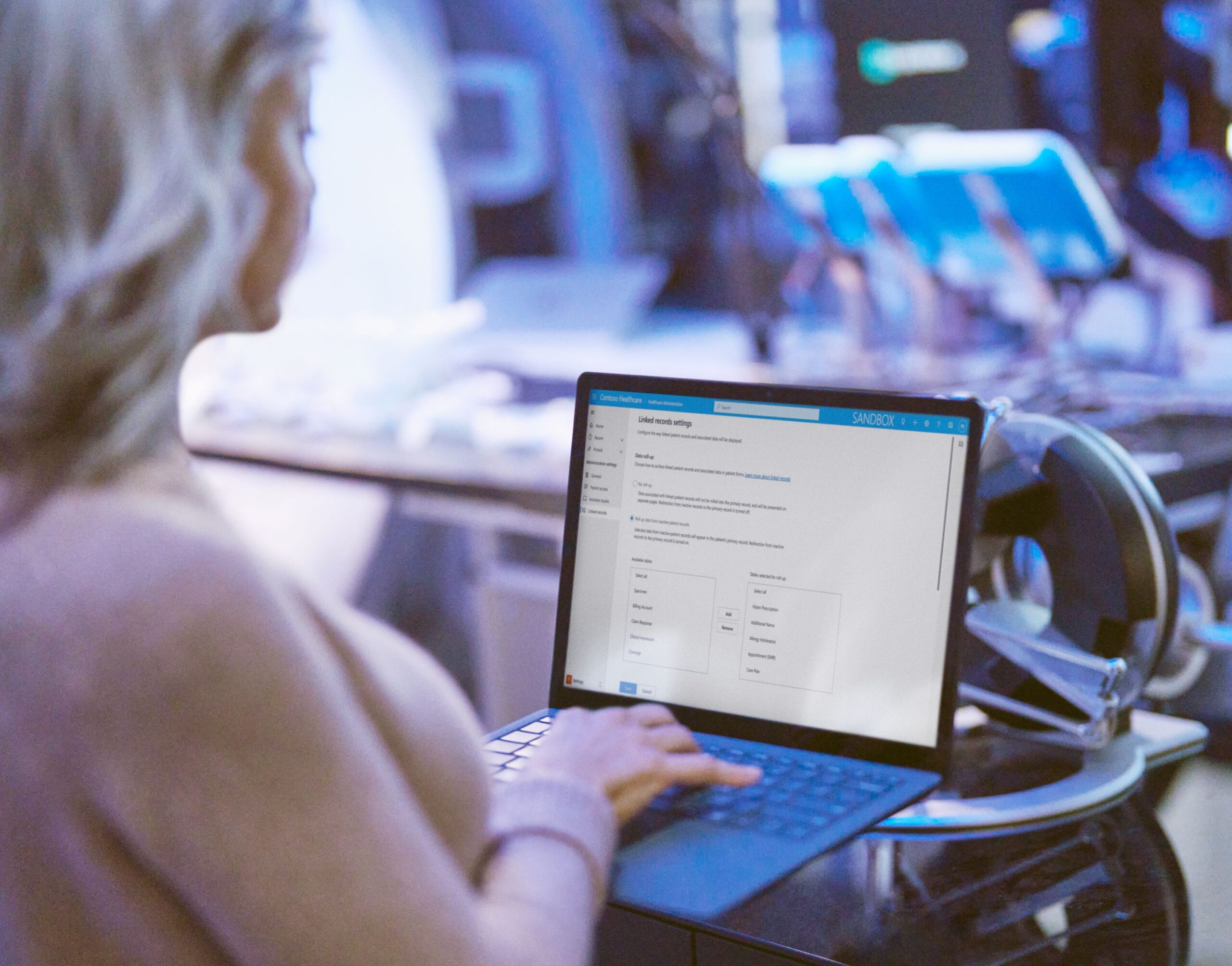 a person using a laptop