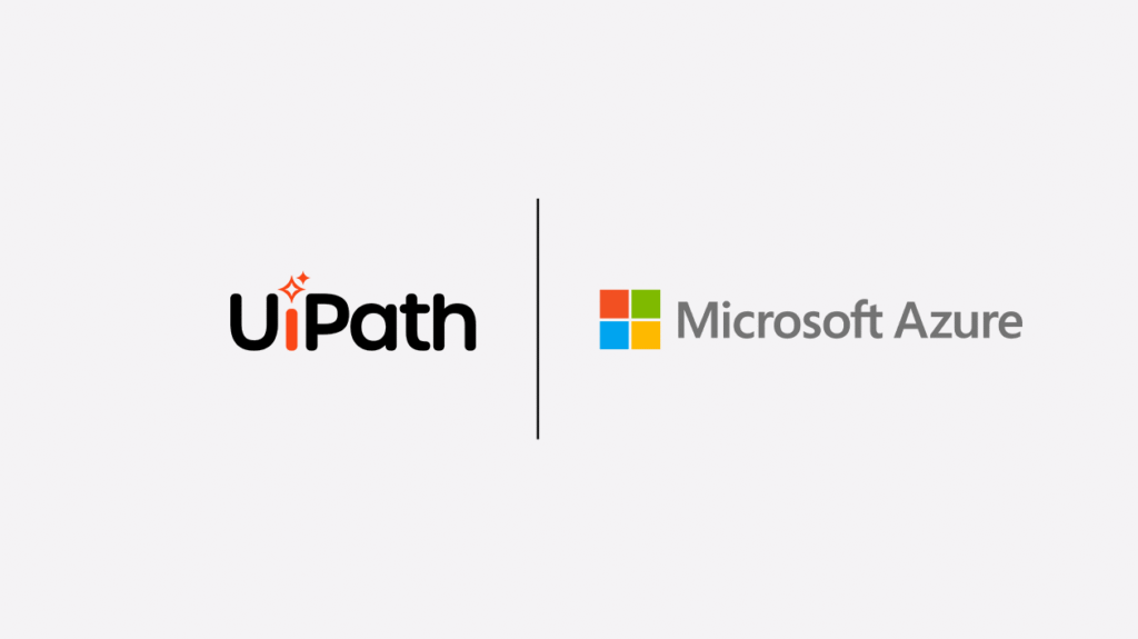 UiPath and Microsoft Azure wordmarks.