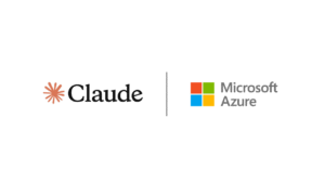 A white image showing the logos for Anthropic Claude and Microsoft Azure