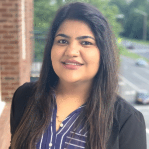 A headshot of Molina Sharma, Senior Product Marketing Manager.