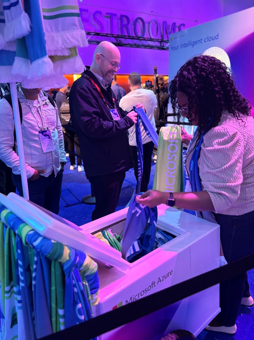 A person at a convention.