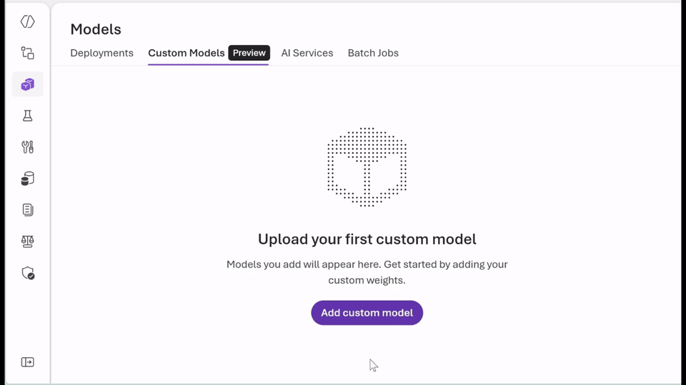 A demo of custom model creation.