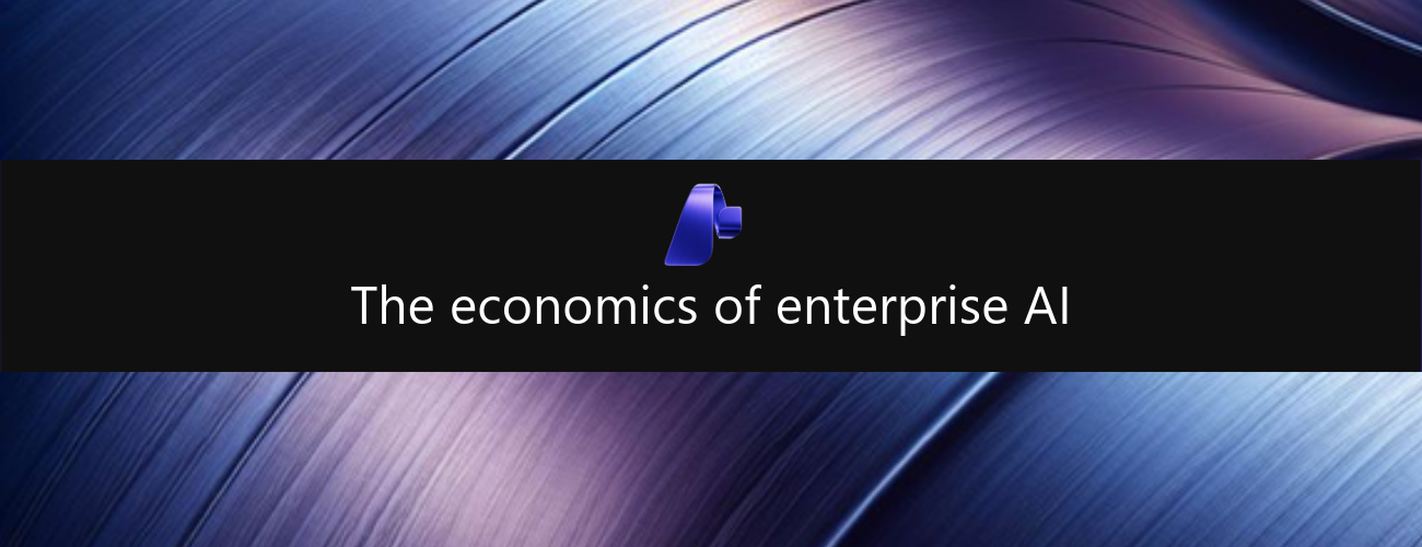 Text reads "The economics of enterprise A I."