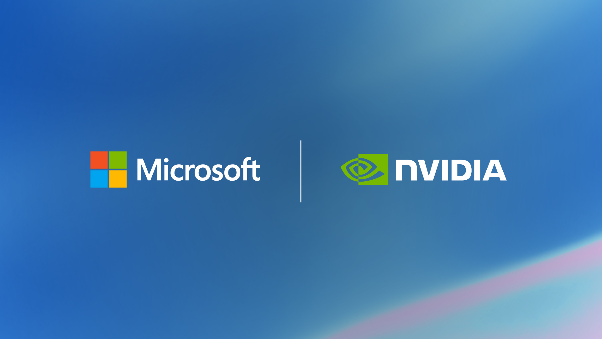 Microsoft and Nvidia wordmarks